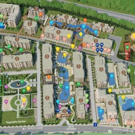 Cascadas, с 1 спальней ,2кк Apartment *